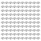 PATIKIL 100Pcs Stainless Steel Saucer Beads 2mm Hole Small Saucer Spacer Beads for DIY Jewelry Making Earrings Necklaces Crafts, Silver - size: 2 x 5 x 2mm (L x W x H)