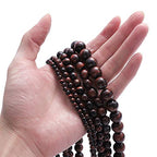 BEADIA Natural Red Tiger Eye Stone Round Loose Semi Gemstone Beads for Jewelry Making 6MM 61PCS - color: Red Tiger Eye, size: 6mm