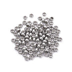 BEADIA Stainless Steel Spacer Beads 5x3mm Rondelle Loose Charm Caps Beads for DIY Jewelry Making 100pcs with 2.5mm Hole - color: 5x3mm 2.5mm