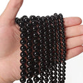 35pcs 10mm Natural Black Onyx Agate Gemstone Beads Energy Healing Crystal Round Loose Stone Beads for Jewelry Making, DIY Bracelets Necklaces - color: Black Onyx Agate, size: 10mm