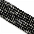 MJDCB 225pcs Natural Small Stone Beads 3mm Black Onyx Round Smooth Loose Gemstone Bead for Jewelry Making Bracelets Earrings Necklaces Accessories - color: Black Onyx