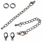 BOYIVI 6 Colors 1020PCS Jewelry Making Accessories Set with 120PCS Lobster Claw Clasp & 900PCS Open Jump Rings for DIY Bracelet Necklaces