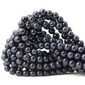 45PCS 8mm Natural Blue Sandstone Gemstone Round Loose Beads Stone Beads for Jewelry Making DIY Findings 1 Strand 15" - color: Blue Sand Stone, size: 8mm