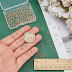 PH PandaHall 100pcs 24K Gold Jump Rings, 6mm Open Jump Rings Golden Brass Jewelry Connector Ring 18 Gauge Unsoldered O Ring for Earrings Bracelets Necklaces Chain Choker DIY Crafting - size: 6mm