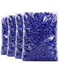 Praisebank 4000pcs Dark Blue Pony Beads, Barrel Shaped, Plastic, Loose Beads for Jewelry Making, Crafts, Hair Braids - color: Dark Blue
