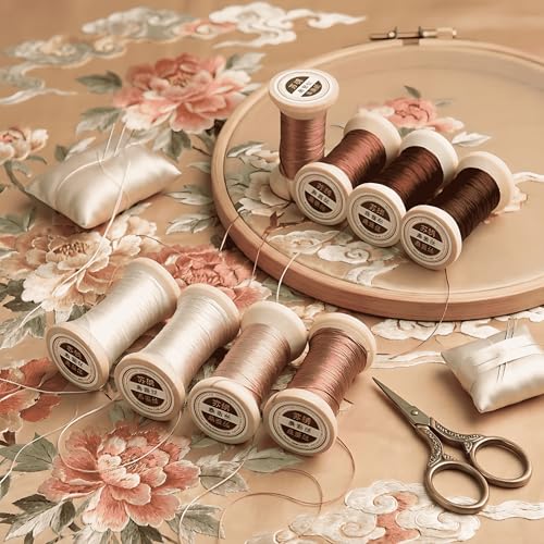 Natural 100% Mulberry Handmade Embroidery Silk Thread Silk Floss (37) - color: 37