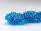 Glass Beads 8mm 100pcs Round Smooth Loose Beads for Bracelet Necklace Jewelry Making Craft DIY （8mm, 50804 Lake Blue） - color: Lake Blue, size: 8mm