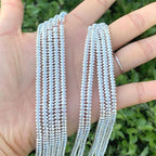 380pcs Adabele Grade A Natural Hematite Silver Plated Healing Gemstone 4mm x 2mm Small Round Rondelle Loose Beads Gem Stone Spacer for DIY Craft Jewelry Making GFC7-2 - color: Silver Plated Hematite, size: 4x2mm (380pcs/2 Strands)