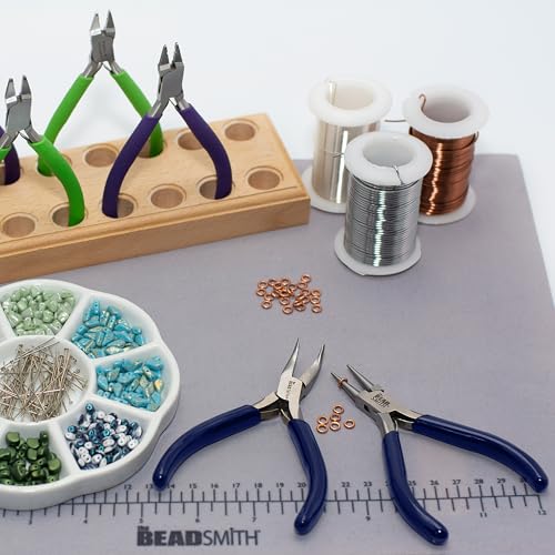 The Beadsmith Bent Chain-Nose Pliers for Crafting and Repair, Jewelry Making Supplies - style: Bent Chain Nose