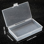 Jetec 6 Pieces Mini Plastic Clear Beads Storage Containers Box for Collecting Small Items, Beads, Jewelry, Business Cards, Game Pieces, Crafts (5.2 x 3 x 1.2 Inch) - size: 5.2 x 3 x 1.2 Inch