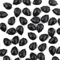 100pcs Black Faceted Crystal Glass Beads 8x10mm, Shiny Teardrop Glass Beads for Jewelry Making, Crystal Beads for Bracelet Necklace Earring DIY Craft - color: Black
