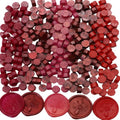 250Pcs Red Mix Sealing Wax Beads for Wax Seal Stamp, WaxSeal Beads Set with 50 Each of 5 Colors Perfect for Gift Sealing (250, Red Mix) - color: Red Mix