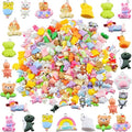 Keychain Charms Bulk 30pcs mixed Cute 3D Charms for Keychain Making for Bracelet Earring Jewelry Making DIY Crafts Includes Animal Food Fruit Flower Designs - color: Animal Mix