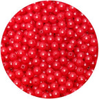 BONNY BOXX 1000PCs 6MM Jelly Red Acrylic Round Beads, Smooth Transparent Acrylic Balls, Plastic Resin Gumball Bubblegum Chunky Beads for Necklace & Bracelet Making, Crafting Supplies - color: Jelly Red, size: 6MM