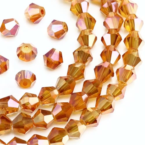 Dowarm 1000PCS 4mm Glass Bicone Beads for Craft Jewelry Making, DIY Bracelet, Necklace, Dolls, Wine Charms, Wind Chimes, Suncatchers, Bulk Small Faceted Crystal Beads - color: 05-Wine, size: 4MM