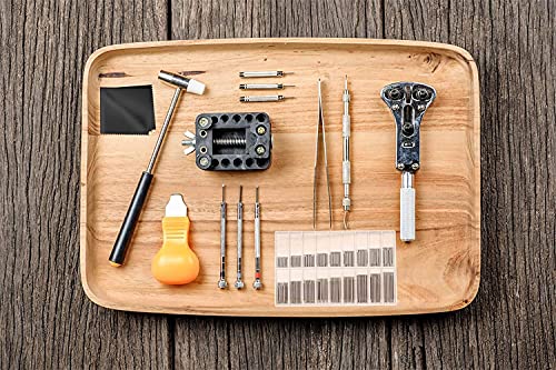 Selizo Spring Bar Tool Watch Link Remover Tool Kit with Instruction Manual Watch Band Tool Link Pin Removal for Watch Repair Band Adjustment Replacement Sizing