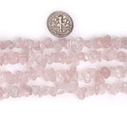 HAAMIIQII 5-8mm Natural Rose Quartz Chips Beads Crystal Irregular Chip Stones Loose Gemstone Beads for Jewelry Making Strand 30 Inch - color: Rose Quartz