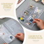 GSXRB Square PVC Bracelet Organizer Bag Clear Zipper Bags Anti Oxidizing Earrings Storage Bags for Storage Jewelry Packing Bags(100pcs 4.33 * 4.33 IN) - size: 4.33*4.33 IN