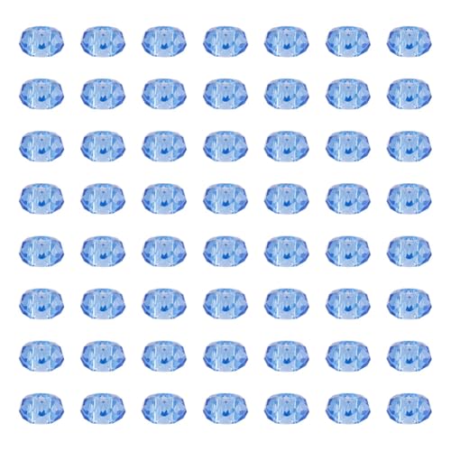 100pcs Royal Blue Glass Rondelle European Beads No Metal Core Crystal Faceted Large Hole Loose Spacer Beads Slide Charms 14mm for DIY Bracelet Necklace Jewelry Crafts Making Hole: 5mm - color: Royal Blue