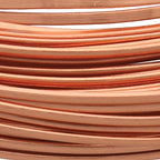The Beadsmith Half-Round Craft Wire – Soft Temper Jewelry Wire, Copper Color, 18 Gauge, 7 Yards - color: Copper, size: 18 Gauge