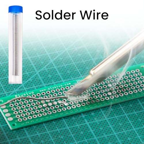 Soldering Iron Kit 60W Adjustable Temperature 5-in-1 Electronics Repair Kit, Solder Wire, Stand, Sponge & Rosin Flux, Fast Heating Soldering Tool for Desoldering, DIY, Circuit Board, Electrical Repair - color: Soldering Iron Kit 7