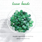 Natural Gemstone Round Loose Beads for Jewelry Making DIY Crystal Energy Healing 1 Strand 15" (Green Stripe Agatre, 4mm (15"/Strand)) - color: Green Stripe Agate, size: 4mm (15"/Strand)