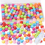 100pcs Billiard Beads with 5.5 Yard Elastic Rope,Acrylic Sports Beads DIY Spacer Bead for Necklace Bracelet Keychains Handmade Jewelry Making Accessories Craft Supplies,12mm (Billiard) - color: Billiard