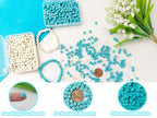 PAMIR TONG 6mm Turquoise Square Beads Bulk for Jewelry Making 300pcs Natural Stone Cube Space Beads for Lanyard, Garland Keychain, DIY Handmade Craft, Necklace, Bracelet Supplies - color: Turquoise Square