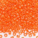 IOOLEEM Orange Glitter Pony Beads,1200pcs Beads for Bracelets Making & Hair braiding, Kandi Friendship Bracelets & Jewelry Making. - color: Orange Glitter