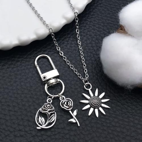 100 Pieces Jewelry Making Charms Pendants for Bracelet Bulk lot Necklace Earrings Keychain Charms Beads DIY Kit Trendy Craft - style: Love Music Leaves
