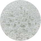 400pcs 8mm Acrylic Crackle Beads - Round Crystal Acrylic Craft Beads with Hole for Jewelry Making - Transparent White - color: 26-transparent white, size: 8MM