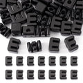 30Pcs Acrylic Letter Beads Letter E Chunky Vowel Large Hole Bead with Horizontal Hole Black Plastic 3D Initial Alphabet Beads for Key Chains Necklace DIY Craft Arts Projects - color: Black E