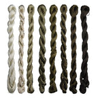 Natural 100% Silk Thread, Handmade Embroidery Thread Silk Floss 8 Colors 110m Each (67) - color: 67