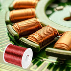MECCANIXITY 24 AWG Magnet Wire, 24 Gauge Enameled Copper Wire, 1 Lb Magnetic Coil Wire for Transformer, Motor, Electric, 155C(311F) - size: 24 AWG