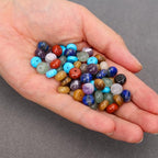 BONNY BOXX 1 Strand Natural 5 * 8mm Chakra Shade Rondelle Beads, Natural Abacus Disk Stone Beads Loose Spacer Gemstone for DIY Bracelet Necklace Jewelry Making - color: Chakra, size: 5*8MM