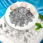 Kigeli 100 Pcs Summer Beach Charms for Jewelry Making - Sea Theme Ocean Enamel Pendant Charms Mermaid Marine Nautical for Necklace Bracelet Earring Slime DIY Jewelry Craft Accessories