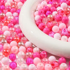 12mm Acrylic Beads 300pcs Pink Focal Spacer Bead Chunk Bubblegum Beads for DIY Crafting Necklace Bracelet Jewelry Making Keychain (Pink) - color: pink
