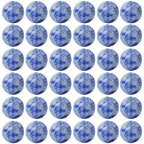 Natural Stone Beads 100pcs 8mm Blue White Sodalite Round Real Stone Beading Loose Gemstone Hole 1mm DIY Charm Smooth Beads for Bracelet Necklace Earrings Jewelry Making (Blue White Sodalite, 8mm) - color: Blue White Sodalite, size: 8mm