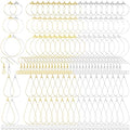 Pndeyo 700pcs Hypoallergenic Earring Making Accessories, Teardrop Round Hoop Earrings Findings Earring Hooks, Clear Rubber Earring Backs & Jump Rings for Jewelry Making- Silver & Gold - color: Silver & Gold-700pcs