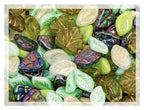 1.4oz (40g) Summer Mix of Small Czech Glass Leaf Beads, Hand Made Set Kit, Leaves 01 - color: Leaf Beads Mix