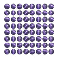 MJDCB 30pcs Purple Cat Eye Stone Beads 12mm Round Crystal Loose Bead for Jewelry Making DIY Bracelets Necklace - color: Purple, size: 12mm(30pcs)