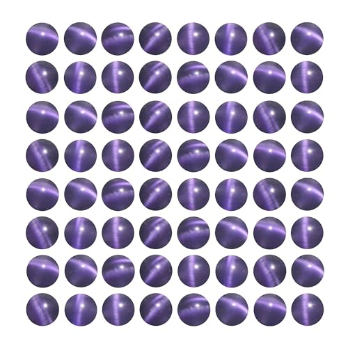 MJDCB 30pcs Purple Cat Eye Stone Beads 12mm Round Crystal Loose Bead for Jewelry Making DIY Bracelets Necklace - color: Purple, size: 12mm(30pcs)