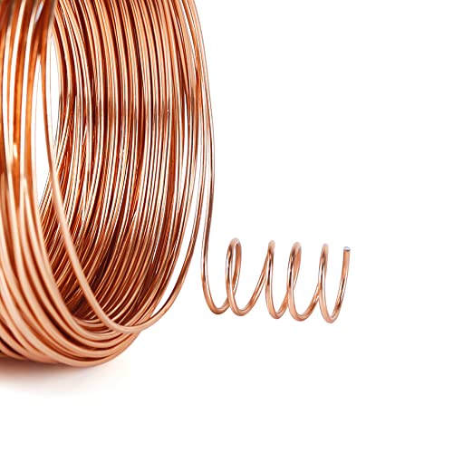 Tenn Well Aluminum Wire, 100 Feet 2mm Bendable Metal Craft Wire for Sculpting, Plants, Gardening, Bonsai Training, Jewelry Making(12 Gauge, Copper Tone) - color: Copper