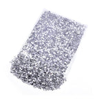 Blinginbox 50000pcs Flatback Rhinestones,Silver Backing Resin Non Hotfix Rhinestones Large Quantity Wholesale for Crafts Creative Design,Clothes,Makeup,Nail Art (2mm=0.08",Crystal - color: Clear, size: 2mm=0.08"