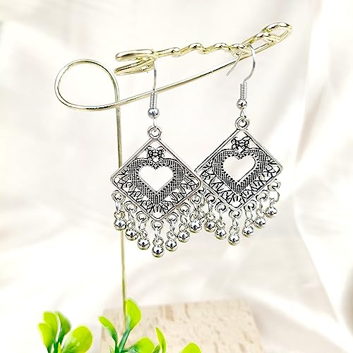 KitBeads 60pcs 10 Styles Chandelier Connector Charms Tinetan Chandelier Earring Components Hollow Vintage Filigree Charms for Jewelry Making