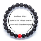 Hamoery Men Women 8mm Tiger Eye Stone Beads Bracelet Elastic Natural Stone Yoga Bracelet Bangle - color: A-2 Pcs Set 4-21003