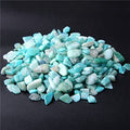 Natural 500 pcs Amazonite No Hole Undrilled Irregular Chip Gemstone Beads Rock Gravel Crystal Tumble Minerals Gravel Specimen Energy Decorative Stone Fish Tank Stone - color: Amazonite