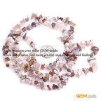 GEM-Inside GEM-Inside 7-8MM Gemstone Botswana Agate Gravel Beads Strands 34 Inches - color: Botswana Agate