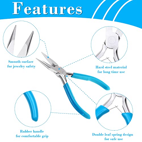 shynek 4pcs Jewelry Pliers Tools Kit for Crafts, Wire Wrapping, Jewelry Making Supplies - style: Set of 4