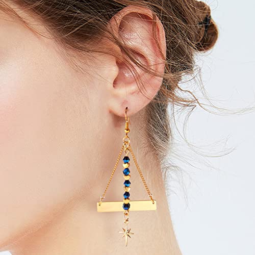 10 Pcs North Star Charm Pendants Brass Star Charm Real 18K Gold Plated Pendants for Jewelry Necklace Bracelet Making Crafts
